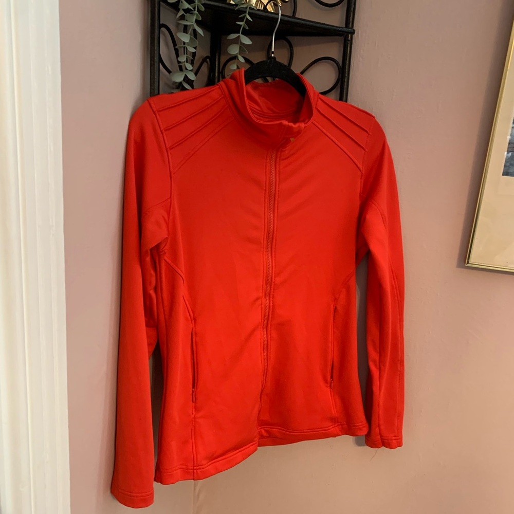 AUR Golf jacket Red Full-Zip activewear Medium Sleek Cool Colorful Sport
